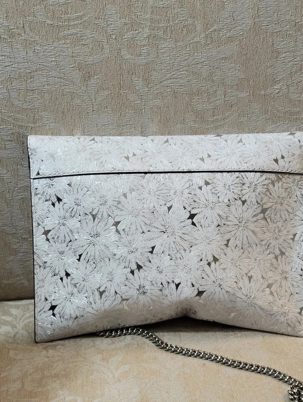 Michael Kors Medium Barbara Envelope Clutch with Chain Strap NWOT